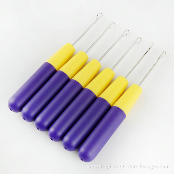 Julianna Soft Small  Loc Logo Private Label Crochet Dreadlock Knitting Needle For Hair Set Crochet Hook